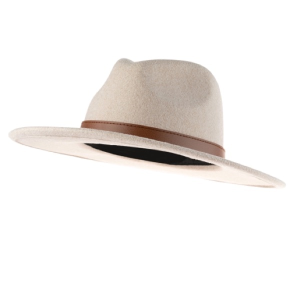 WIDE BRIM FEDORA HAT - Picture 3 of 3